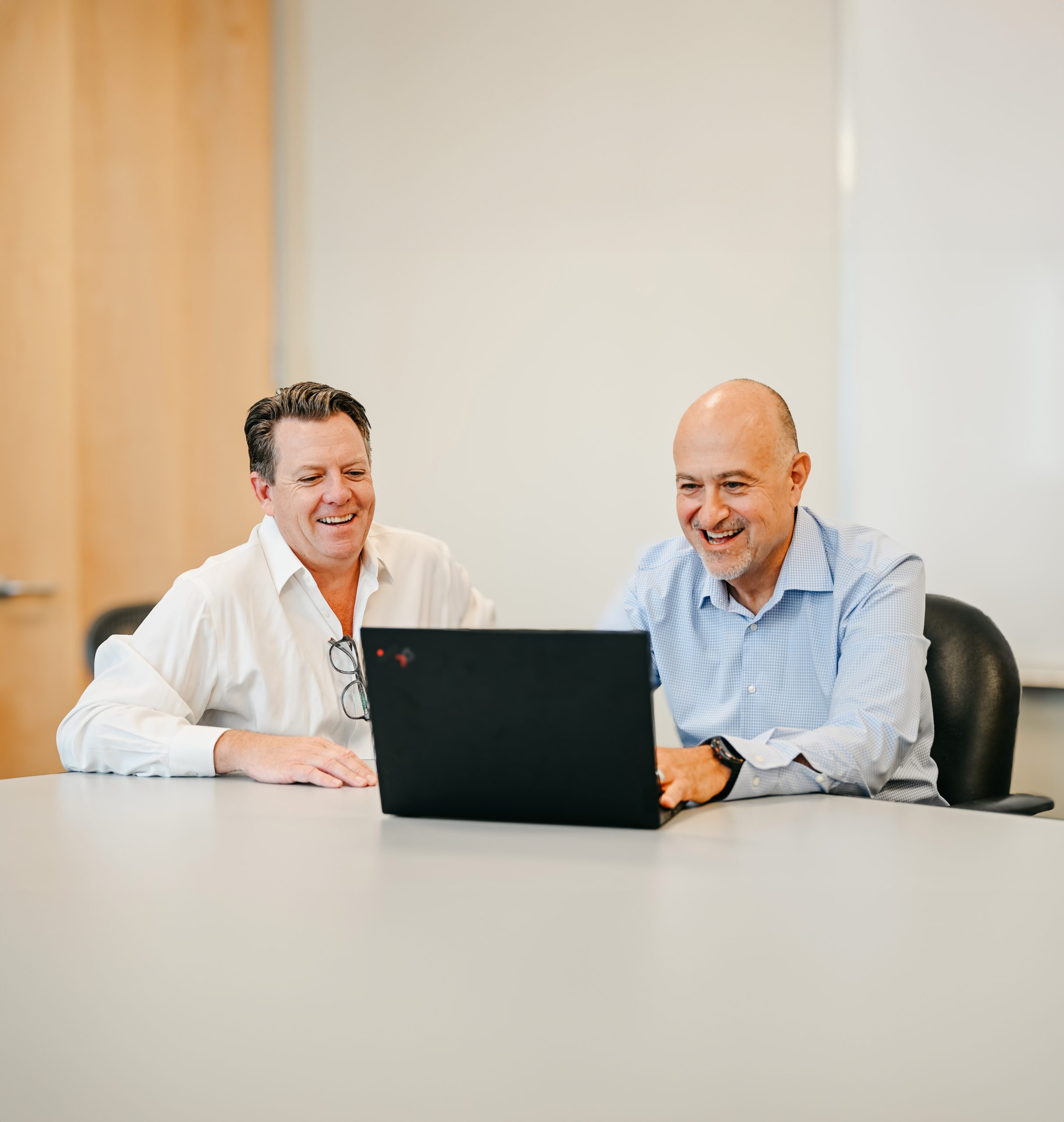 Joe and Farrelly co-working.